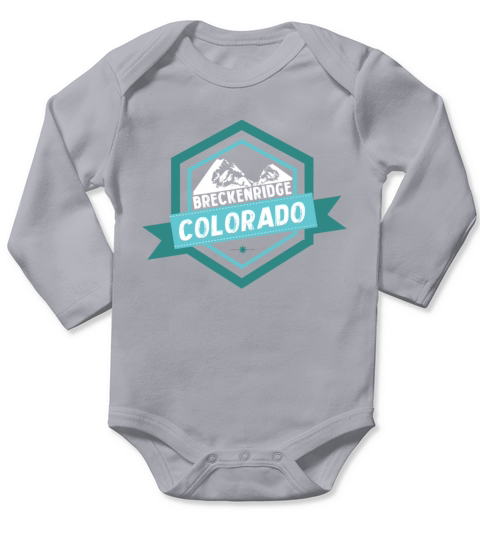 Breckenridge Colorado T shirt Badge Long Sleeve Baby One-Piece