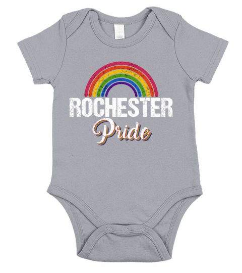 Rochester Pride Gay Pride Vintage 2020 Short Sleeve Baby One-Piece