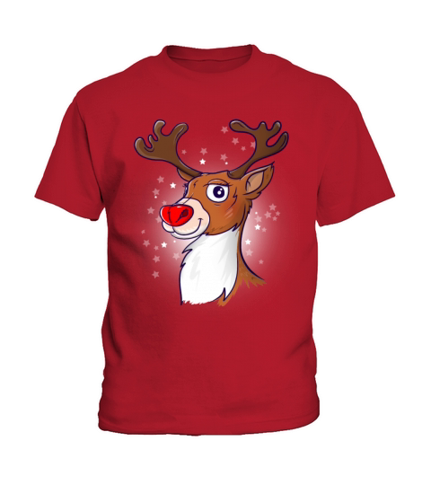 Merry Christmas Rudolph The Red Nosed Reindeer Kids T-Shirt