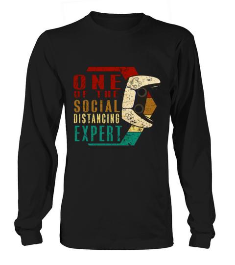 One Of The Social Distancing Expert Gaming Gamer Men's Long Sleeve