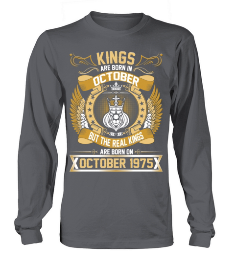 The Real Kings Are Born On October 1975 Women's Long Sleeve