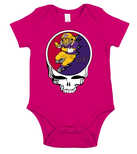 GratefulDead LSU Tigers Short Sleeve Baby One-Piece