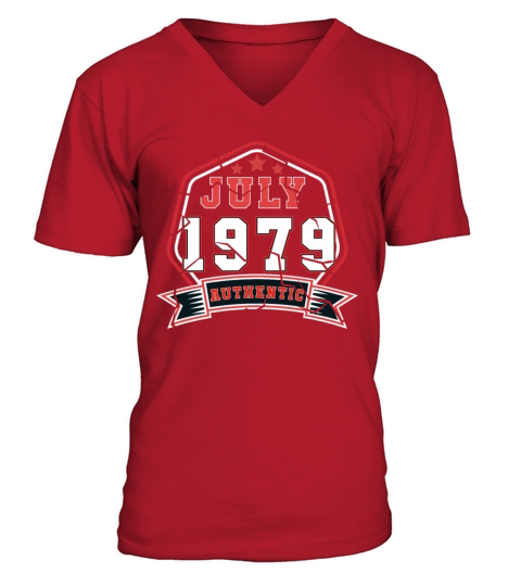 July 1979 Vintage Gift Idea Men's V-Neck T-shirt