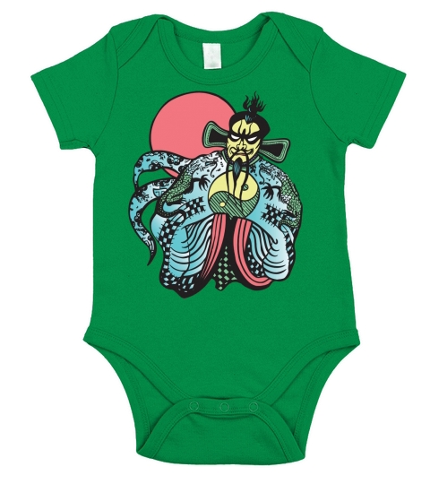 Big Trouble In Little China Fu Manchu Short Sleeve Baby One-Piece