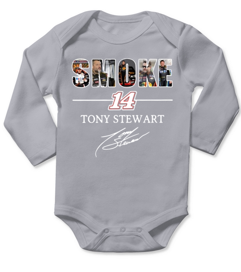 Smoke 14 Tony Stewart Long Sleeve Baby One-Piece