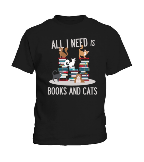BOOKS AND CATS Kids T-Shirt