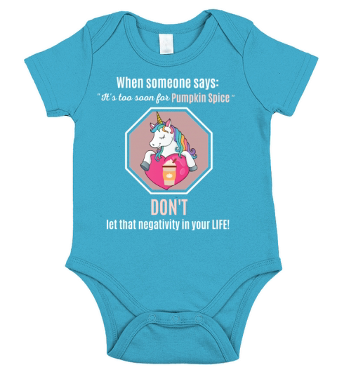Pumpkin Spice Unicorn Light Short Sleeve Baby One-Piece