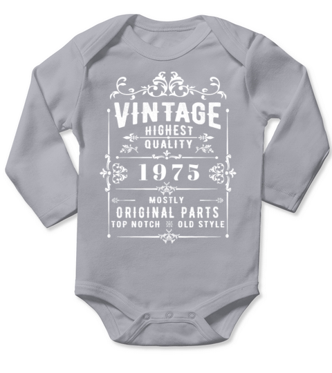 Vintage 1975 Vintage Long Sleeve Baby One-Piece