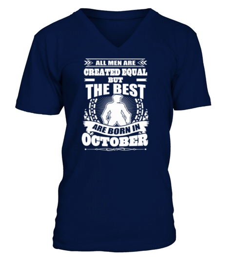 Born in October Men's V-Neck T-shirt