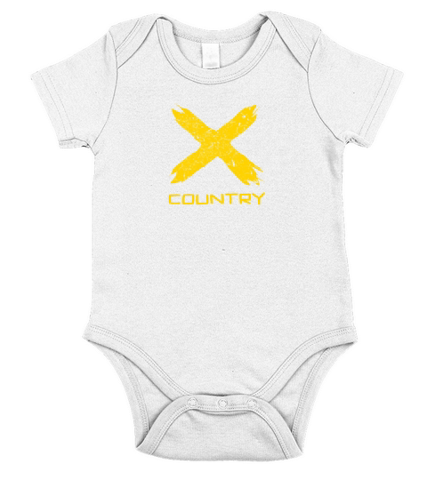 Cross Country Running Runner CC XC Gift Idea Short Sleeve Baby One-Piece