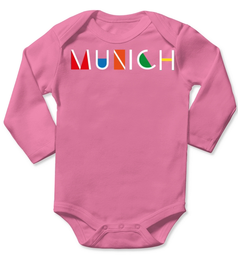 Munich German Europe Art Design Long Sleeve Baby One-Piece