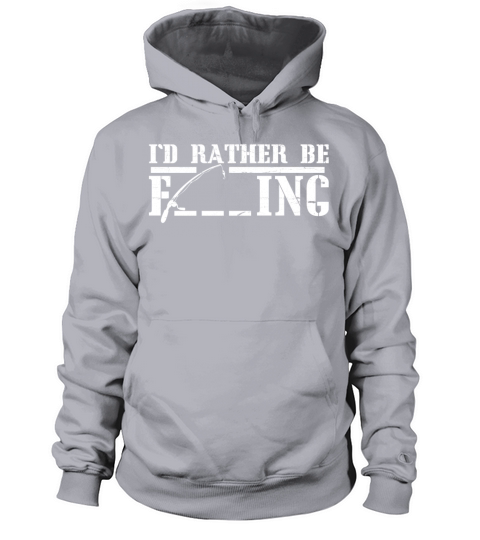 I´D RATHER BE FISHING - funny Fisherman Gift Men's Hoodie