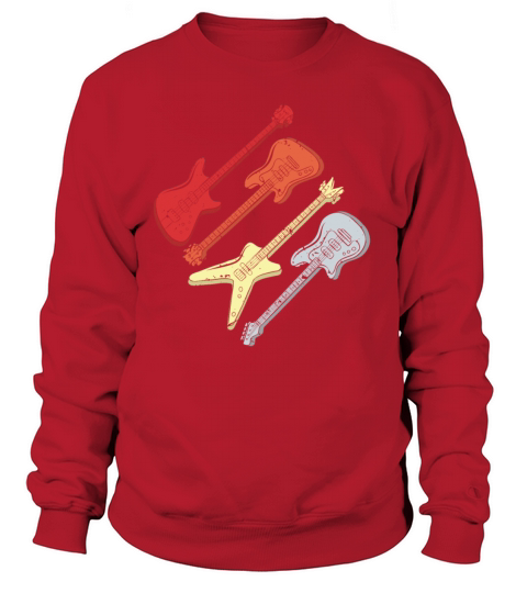 Retro Guitar Concert Bands Music Women's Sweatshirt