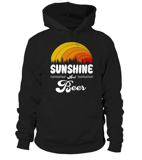 Sunshine And Beer Vintage Summer Gift 2020 Hoodie Unisex
