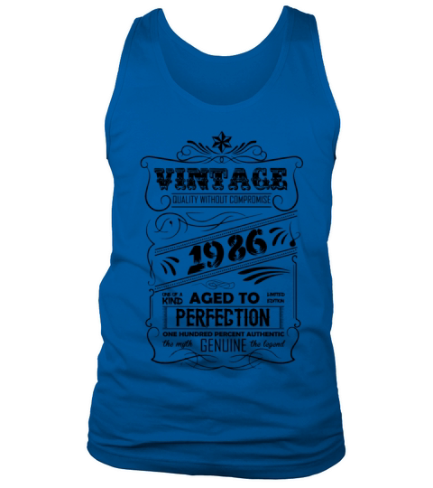 Vintage Aged To Perfection 1986 Men's Tank Top