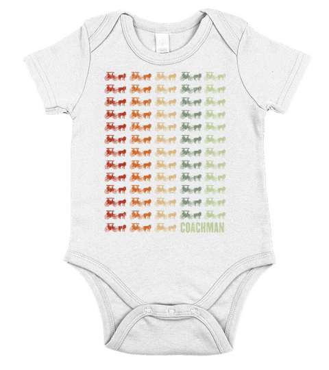Coachman carriage horse Short Sleeve Baby One-Piece