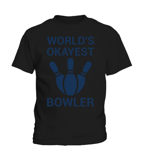 Worlds Okayest Bowler - Funny Bowling Kids T-Shirt