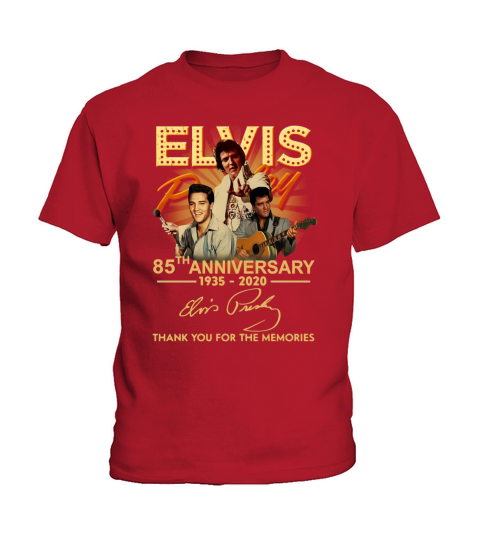 Elvis Presley 85th Anniversary 1935 2020 Kids T-Shirt