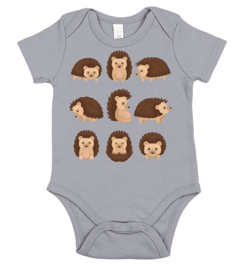 Hedgehog Short Sleeve Baby One-Piece