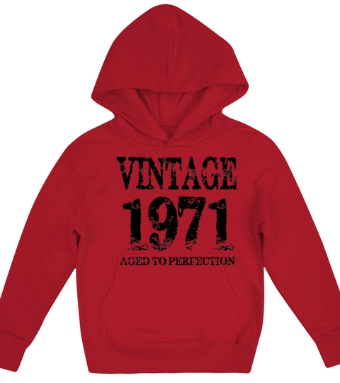 Vintage 1971  Aged to Perfection Shirt Kids Hoodie