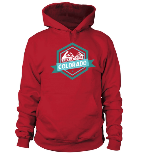 Breckenridge Colorado T shirt Badge Men's Hoodie