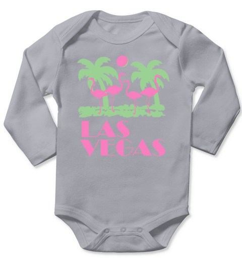 Vintage Las-vegas Flamingo shirt Long Sleeve Baby One-Piece