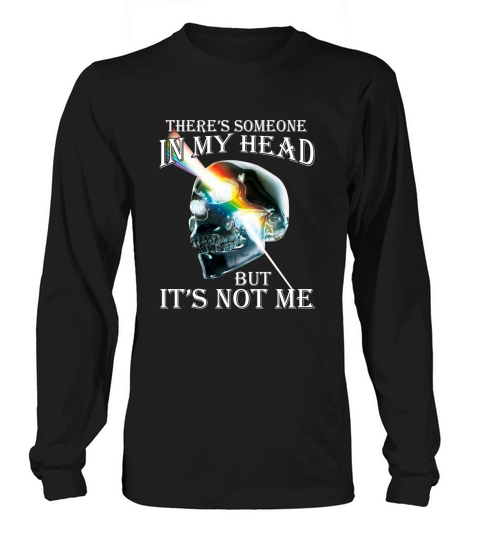 Theres Someone In My Head But Its Not Me Skull Pink Floyd Lgbt Men's Long Sleeve