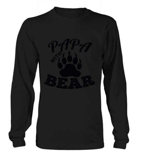 Papa with Bear Women's Long Sleeve