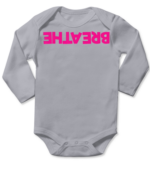 Breathe Upside Down T Long Sleeve Baby One-Piece