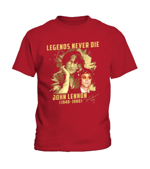 Legends never die John Lennon 1940-1980 signature shirt Kids T-Shirt