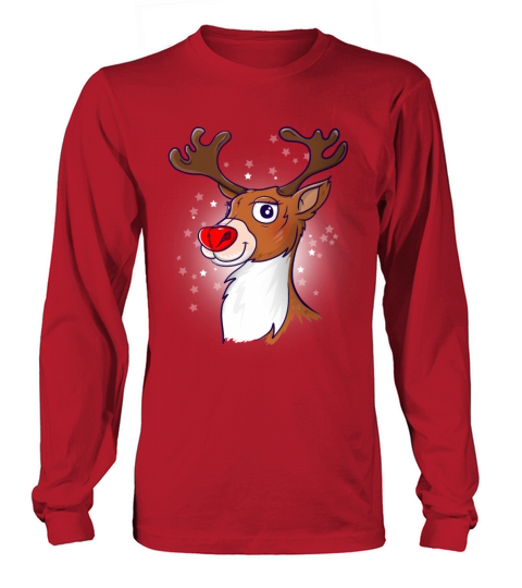 Merry Christmas Rudolph The Red Nosed Reindeer Men's Long Sleeve