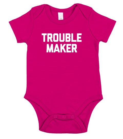 Trouble Maker Short Sleeve Baby One-Piece
