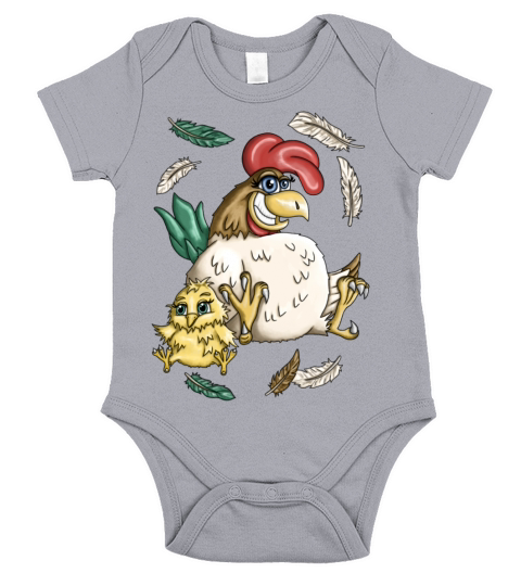 Chickens Short Sleeve Baby One-Piece