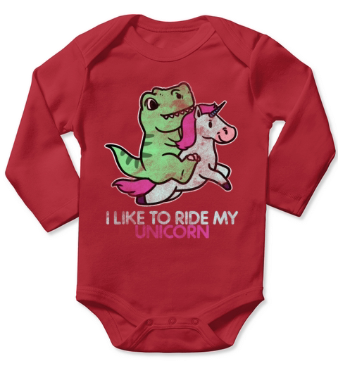 Dinosaur unicorn Long Sleeve Baby One-Piece