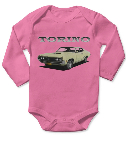 1970 Ford Torino Cream Long Sleeve Baby One-Piece