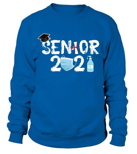 Graduating Senior Class 2021 Quarantine Mask Men's Sweatshirt