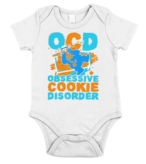 OCD Obsessive Cookie Disorder Short Sleeve Baby One-Piece