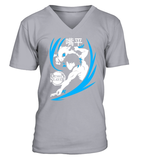 Inosuke Hashibira Demon Slayer Kimetsu No Yaiba Men's V-Neck T-shirt