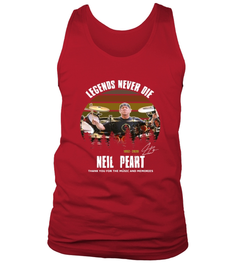 Legends Never Die Neil Peart Tank Top Unisex