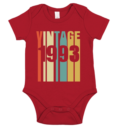 Vintage 1993 Retro Short Sleeve Baby One-Piece
