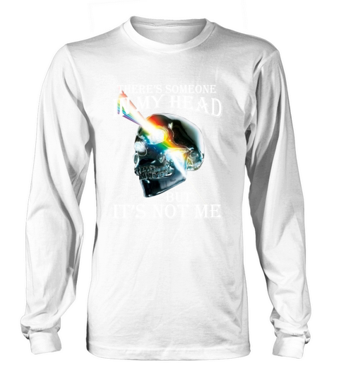 Theres Someone In My Head But Its Not Me Skull Pink Floyd Lgbt Women's Long Sleeve
