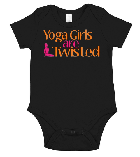Yoga Girls Are Twisted Short Sleeve Baby One-Piece