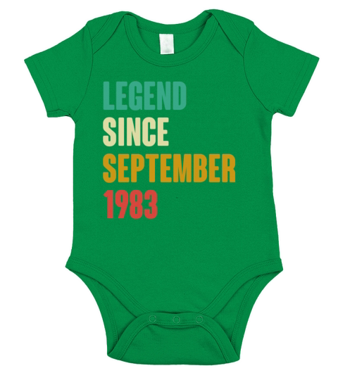 September 1983 39th Birthday 39 Years Old Bday Gi Short Sleeve Baby One-Piece
