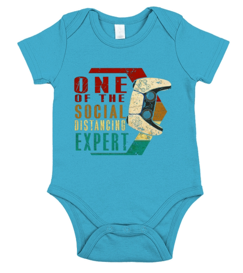 One Of The Social Distancing Expert Gaming Gamer Short Sleeve Baby One-Piece