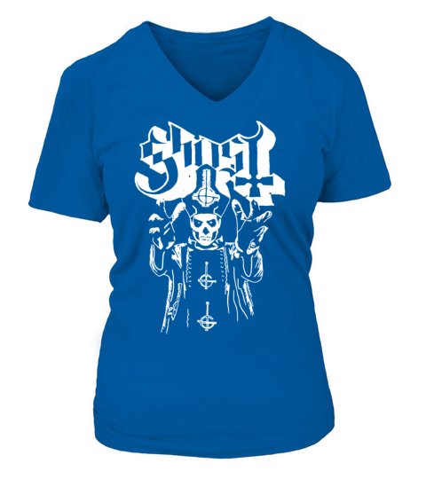 Ghost B C Hands Up Papa Emeritus Black New Officia Women's V-Neck T-shirt