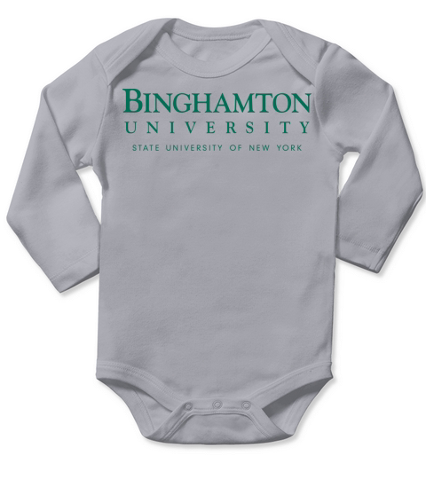 Simple Logo Binghamton University 2020 Long Sleeve Baby One-Piece