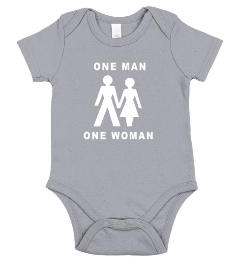 One Man One Woman Short Sleeve Baby One-Piece