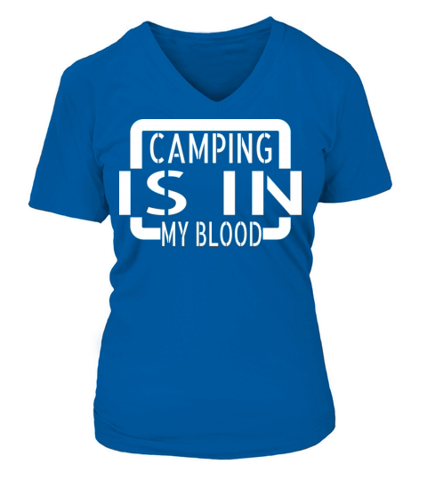 birthday boy scouts advanture gift camping camp Women's V-Neck T-shirt