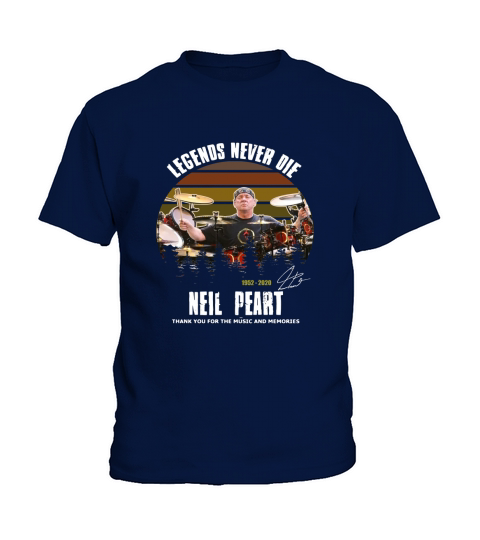 Legends Never Die Neil Peart Kids T-Shirt
