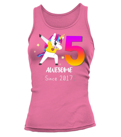 5 Years Old Unicorn Flossing Tank top Woman
